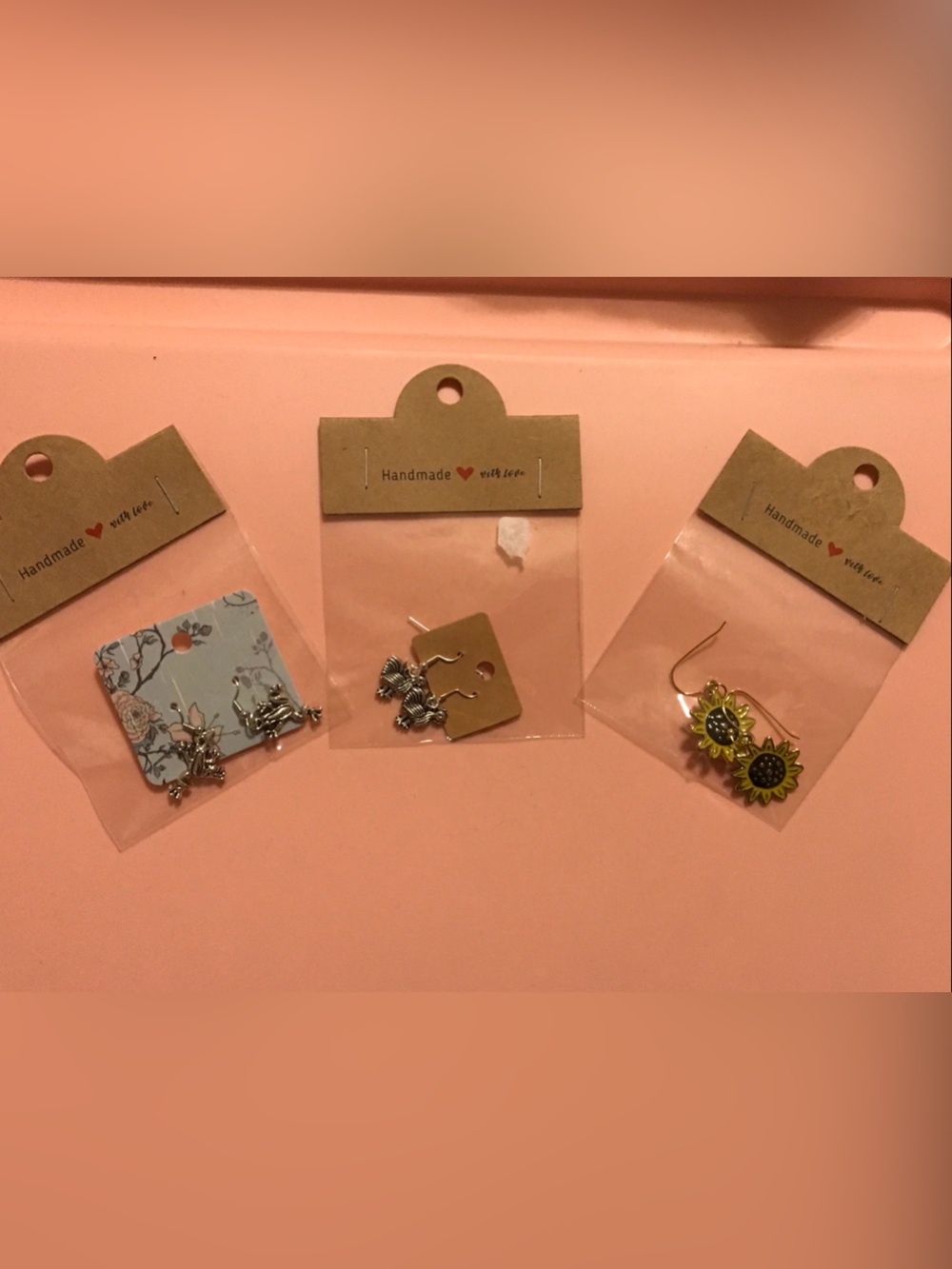 3 for 1 Price! Handmade Sunflower 🌻  Silver Frog 🐸 and Silver Chickens 🐓